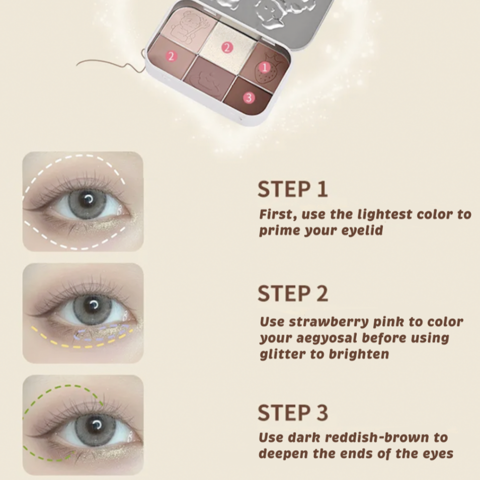 YIGU DIGU Candy Tin Tea Party Eye Palette