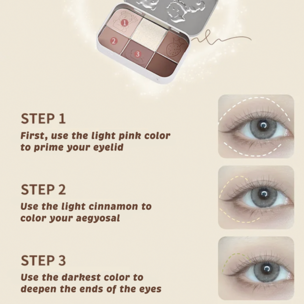 YIGU DIGU Candy Tin Tea Party Eye Palette