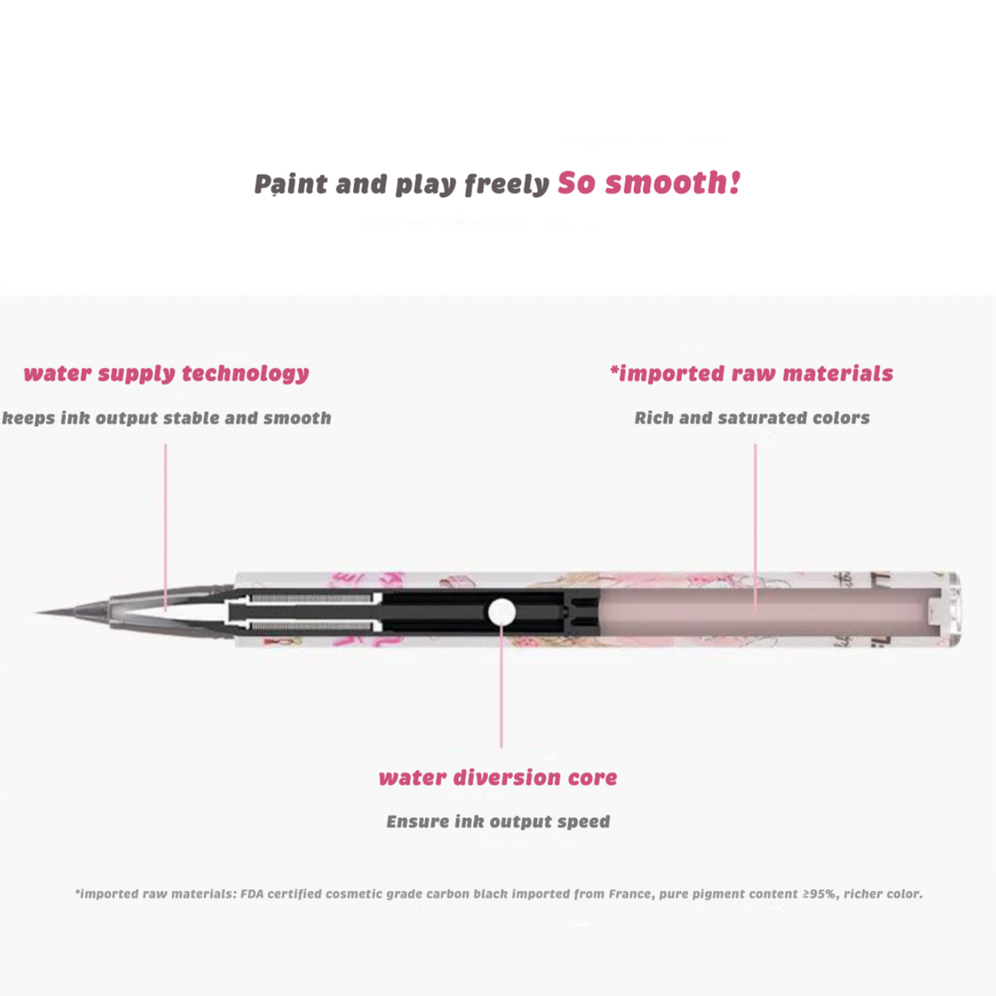 FLORTTE X MIKKO Soft Party Series Eyeliner Pen